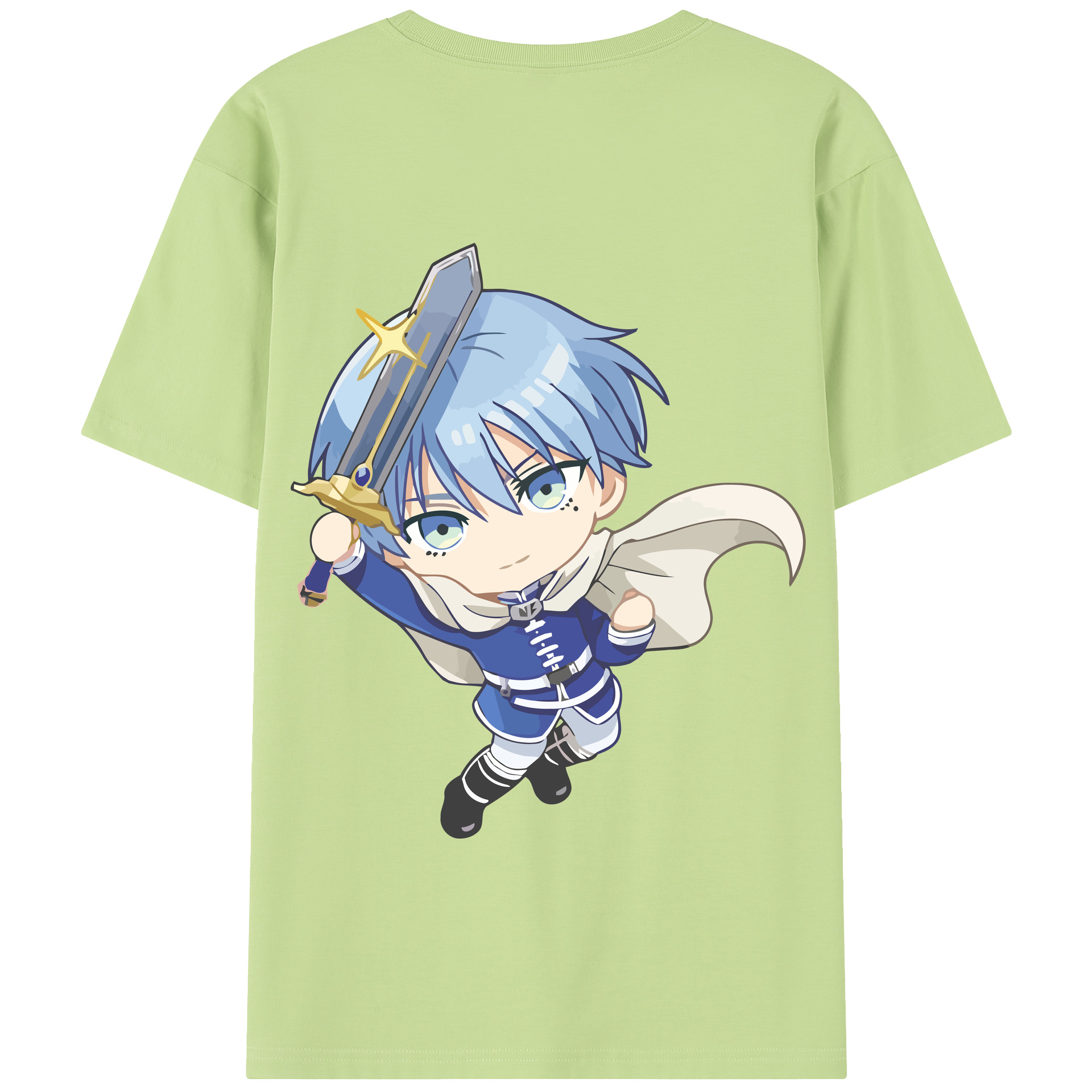 （画像用） 葬送のフリーレン Frieren 綿100％半袖Tシャツ（背面プリント）